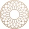 Ekena Millwork Cannes Wood Fretwork Pierced Ceiling Medallion, Alder, 26"OD x 8 7/8"ID x 1/4"T CMWP26X26X0250CNAL - alternate 1